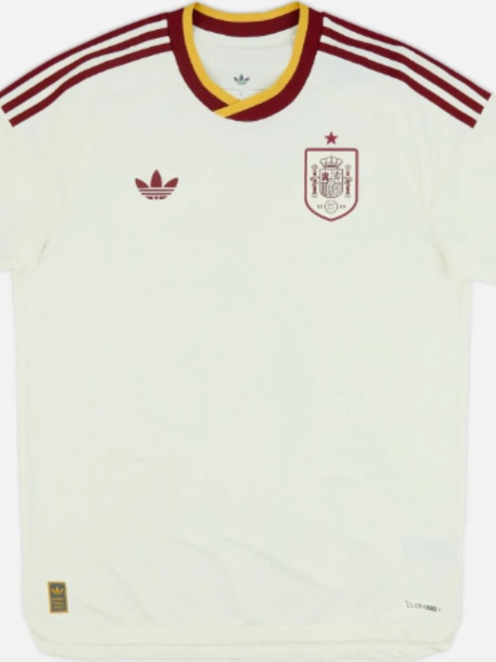 Adidas Spain 26 Away Authentic Jersey Off White Size XXL  New "FAST SHIP"